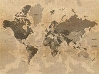Brown Map Premium wall murals | Buy it now