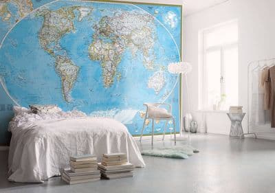 PREMIUM wallpaper mural The World Political 400 x 280 cm