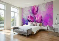 Photo wallpapers Purple Tulips and many more  | Buy it online
