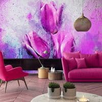 Photo wallpapers Purple Tulips and many more  | Buy it online