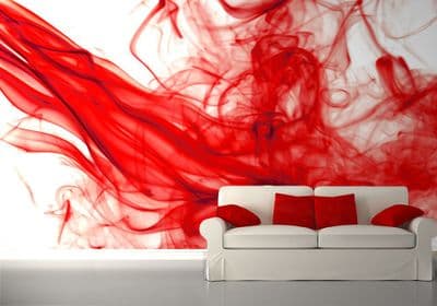 Red paint abstract background wallpaper mural