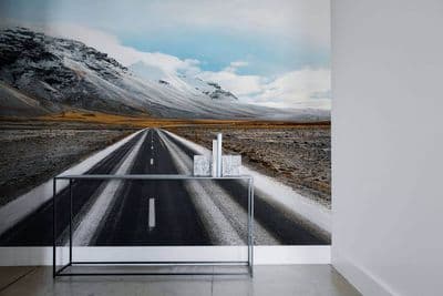 Road in Iceland Paper Photo Wallpaper 320x230 cm