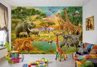 Safari Wild animals wall mural wallpapers | UK Online Store
