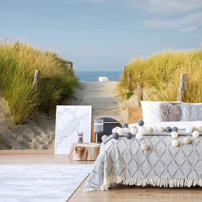Sandy Beach Home wallpaper mural Easy to Install