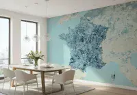 Map of The France in giant size wallpaper murals | Allwallpapers