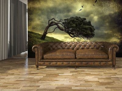 Scary Vintage Tree  wall mural wallpaper Premium
