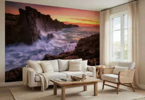 Living room photo wallpapers  Sea Cliff  | Shop online
