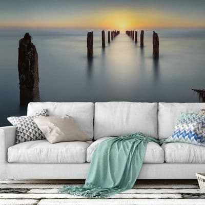 Sea Infinity wall mural wallpaper Premium