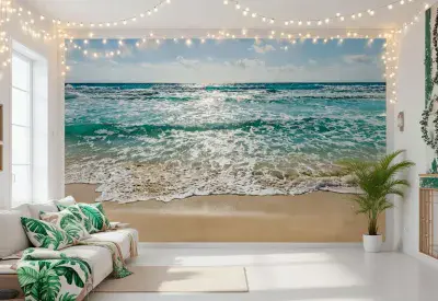 Seaside - beach scene  wall mural wallpaper