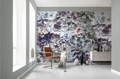 Shades Floral design wall mural wallpaper