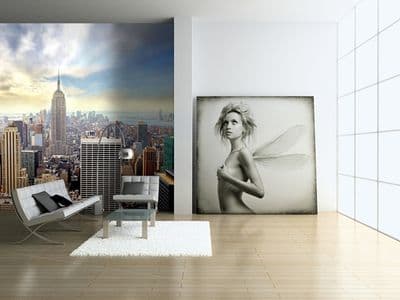 Skyline New York - blue sky wall mural