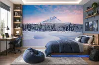 Snow Mountain giant wall mural wallpaper
