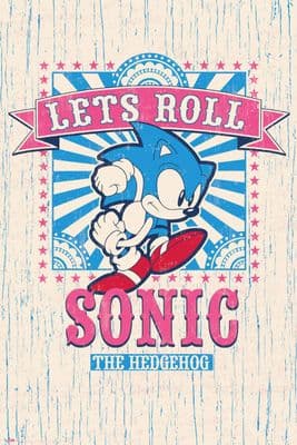 Sonic Let's Roll 61x91,5 cm Gaming Poster