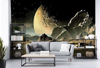 Space - Alien Planet wall mural wallpaper