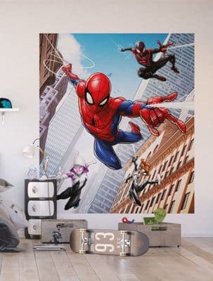 Spiderman Kids Bedroom Photo Wallpaper 202 x 180 cm