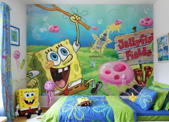 SpongeBob SquarePants kids bedroom wallpaper murals | Buy it now