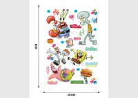 SpongeBob SquarePants Vinyl Decals Set 42.5 x 65 cm | Shop online