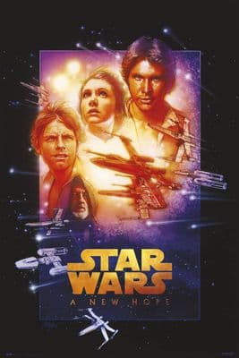Star Wars A New Hope Poster 61x91,5 cm Wall Art