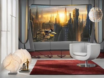 Star Wars Coruscant View wall mural wallpaper
