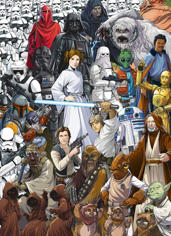 Star Wars retro photo wallpaper | Buy it now