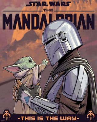 Star Wars The Mandalorian Hello Little One 40x50cm Movie Poster