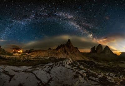 Starry Sky Bedroom Photo Wallpaper Galaxy Dolomites