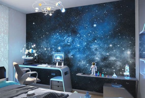 Starry sky wall mural wallpaper 260 x 384cm UK shop
