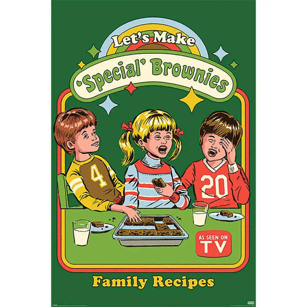 Steven Rhodes Lets Make Special Brownies Poster | Buy it now