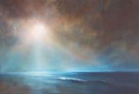 Stormy Sky beach scenery wall mural wallpaper 260 x 384cm