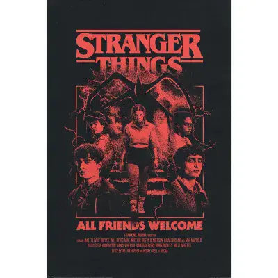 Stranger Things Season 5 Poster 61x91,5 cm  All Friends Welcome