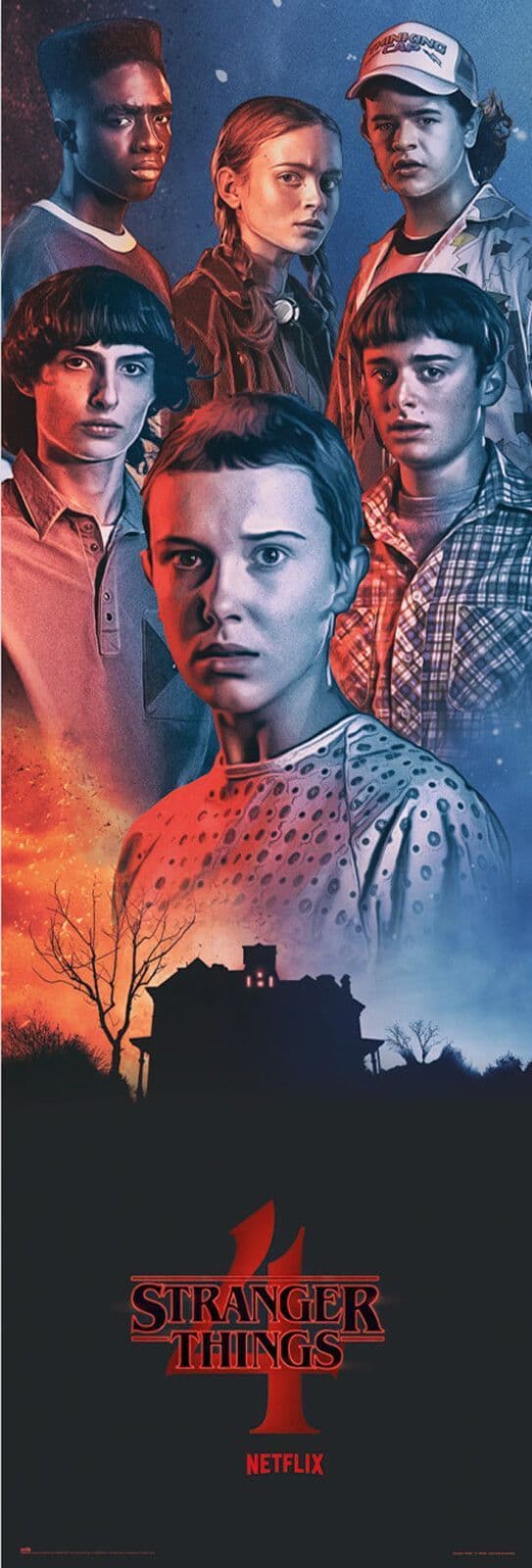 Stranger Things door size 53x158 cm Poster | Buy it now
