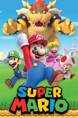 Super Mario Character Montage Poster 61x91.5cm large NEW