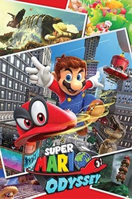 Super Mario Odyssey Poster 24x36 inch | 61x91,5 cm Collage  Gamer Bedroom