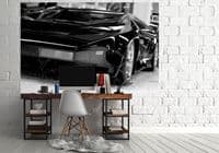 Black super car wall murals | Homewallmurals.co.uk