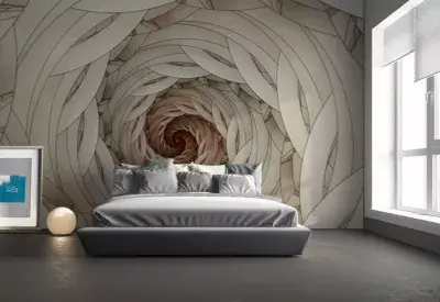 Swirls Abstract design giant wall mural