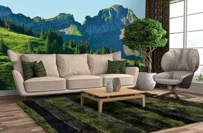 Swiss Mountains Gstaad wall mural wallpaper Premium