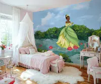 Tiana Lucky Pond bedroom wall mural wallpaper 300 x 250 cm | Shop online