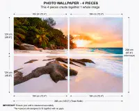 Morning in paradise wall non woven wallpapers | homewallmurals