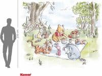 Winnie The Pooh bedroom wall mural wallpaper 300 x 250 cm | Shop online