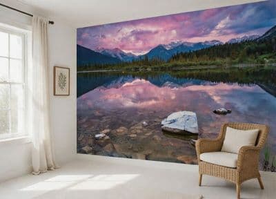 Vermillion Lake wallpaper mural