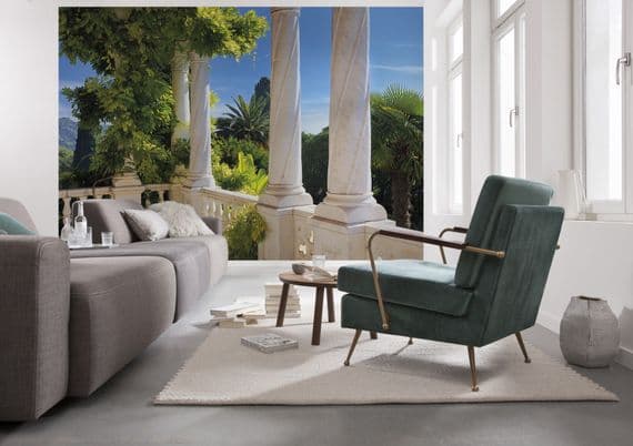 Villa in paradise giant paper wallpapers by Homewallmurals