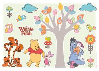 Wall & Furniture stickers set 50 x 70 cm DISNEY Winnie The Pooh Nature Lovers
