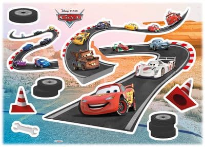 Wall & Furniture stickers set 70 x 50 cm DISNEY Cars track