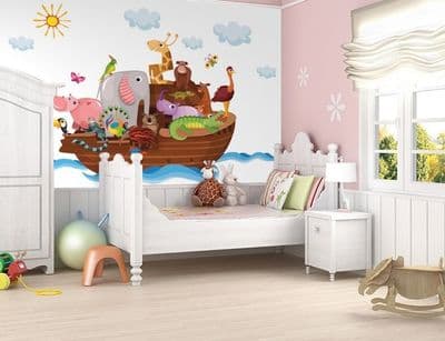 Wall mural wallpaper Animals - Noah's ark