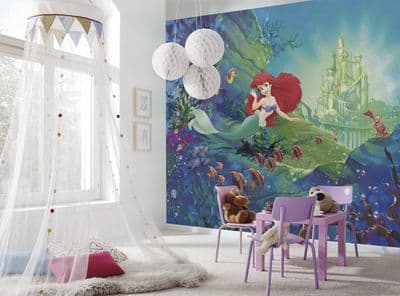 Wall mural wallpaper Ariel's Castle Disney