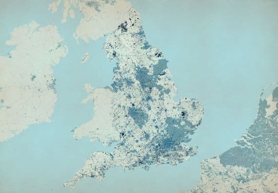 Map of England home wallpaper