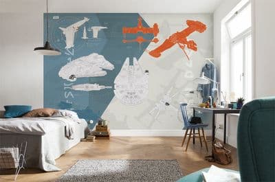 Wall mural wallpaper STAR WARS Technical Plan