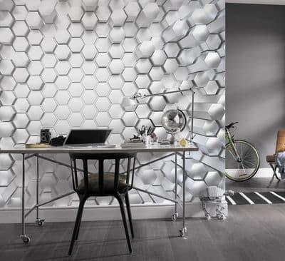 Wall mural wallpaper Titanium Honey Plaster