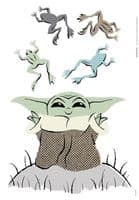Bedroom wall decal stickers Star Wars The Mandalorian Grogu Set 50x70cm | Shop online