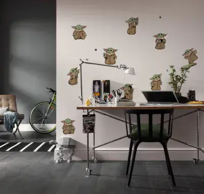 Wall Stickers Set Star Wars The Mandalorian Grogu The Cutest